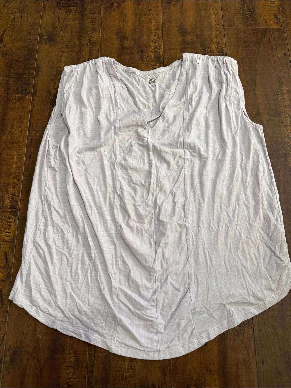 Matilda Jane White Sleeveless V-Neck Tank Top